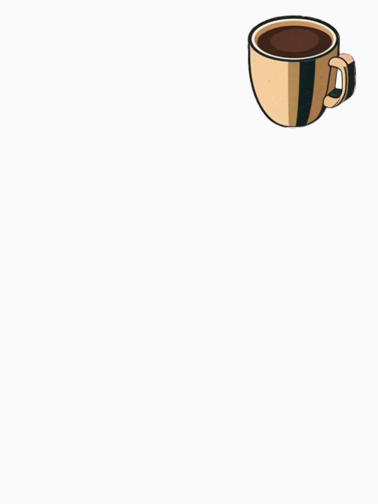 Gold Cup of Black Coffee Illustration | Coffee Lovers Cup Illustration by Time4Coffee