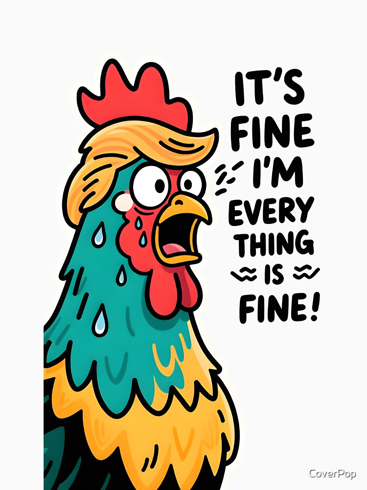 The Panicked Trump Rooster by CoverPop