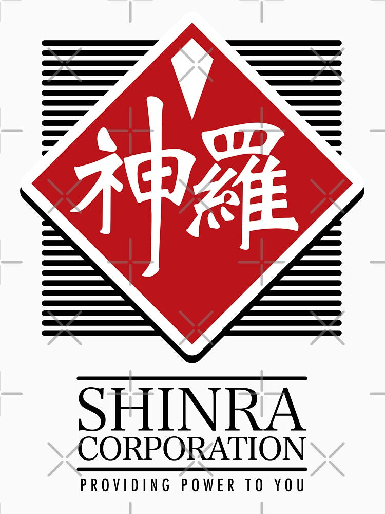 Final Fantasy VII Shinra Corp T-Shirt - Inspired by FF7 Corporation by Rev-Level by Rev-Level