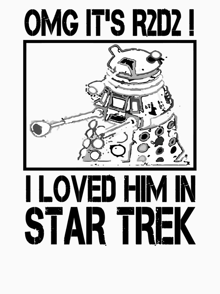 Omg It'S R2D2 T-Shirt Dr Who Funny T-Shirt by ChrisOverton