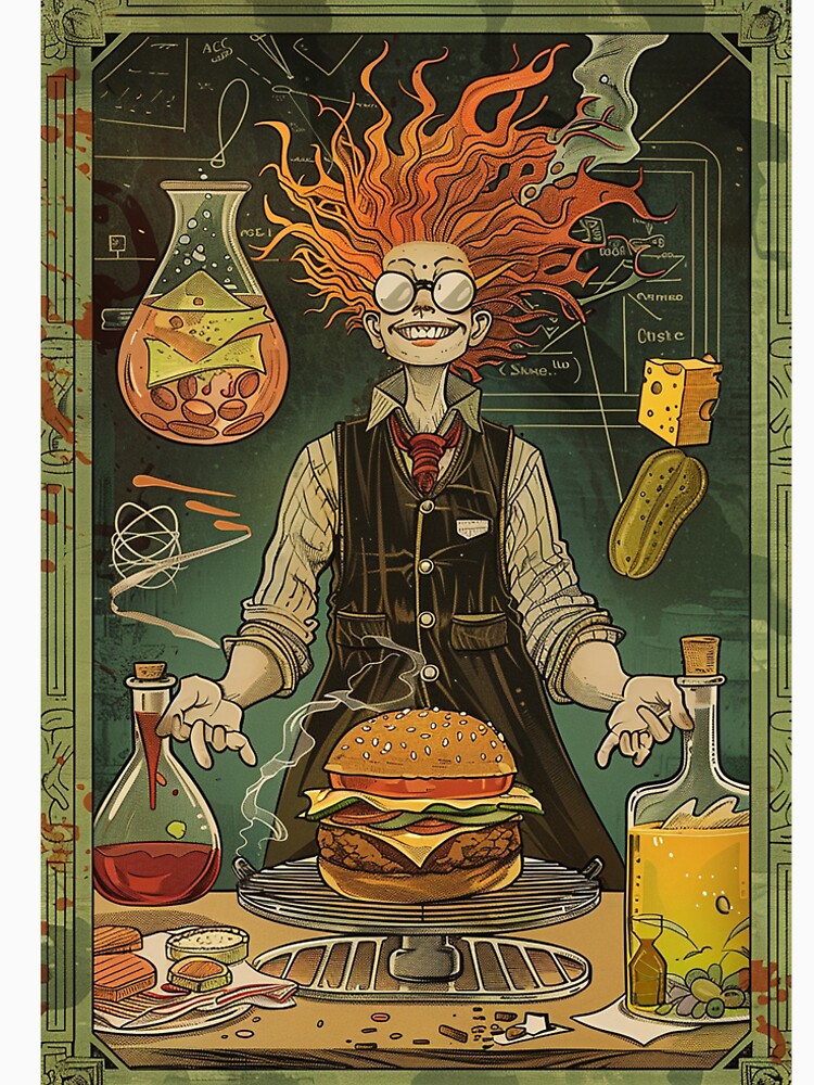 Science Burger Tarot by PyramidSchmear