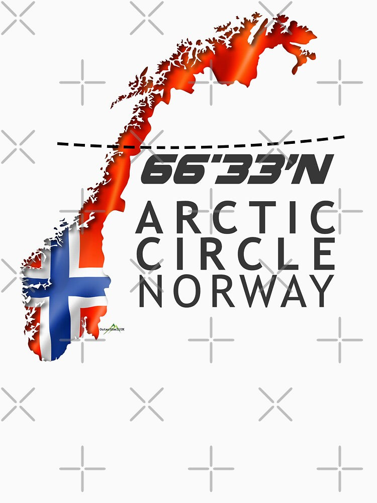 Norway Arctic Circle Nordland county Sticker T-Shirt 01 by OuterShellUK
