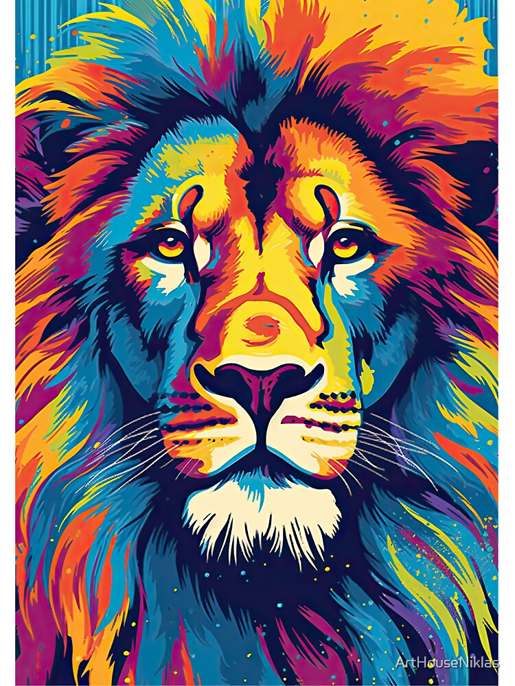 Pop art lion by ArtHouseNiklas