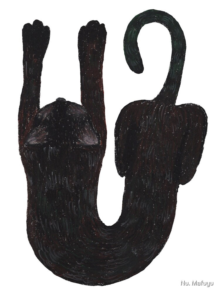 The Bent Black Cat by Nu. Mafuyu
