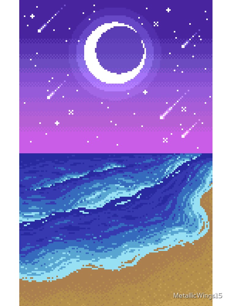Starry Night on the Beach by MetallicWings15