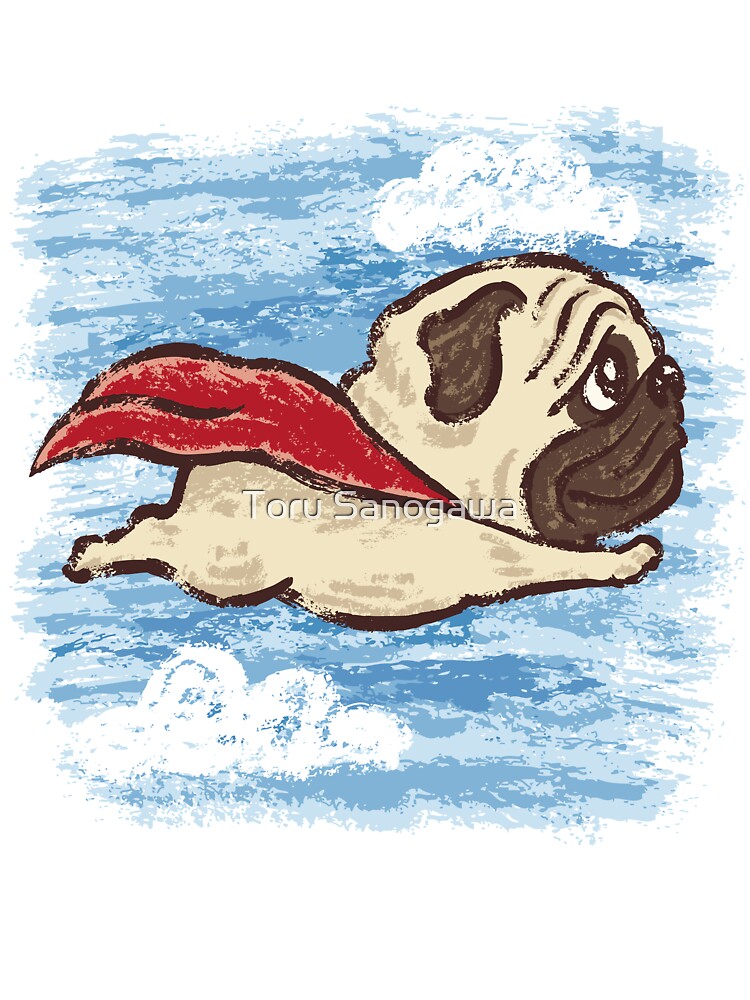 Flying Pug by Toru Sanogawa