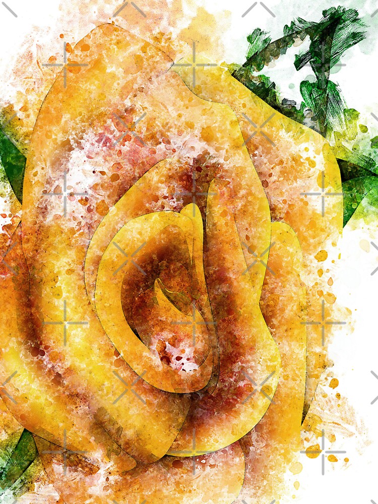 Yellow Rose Abstract color by artdragongift 15
