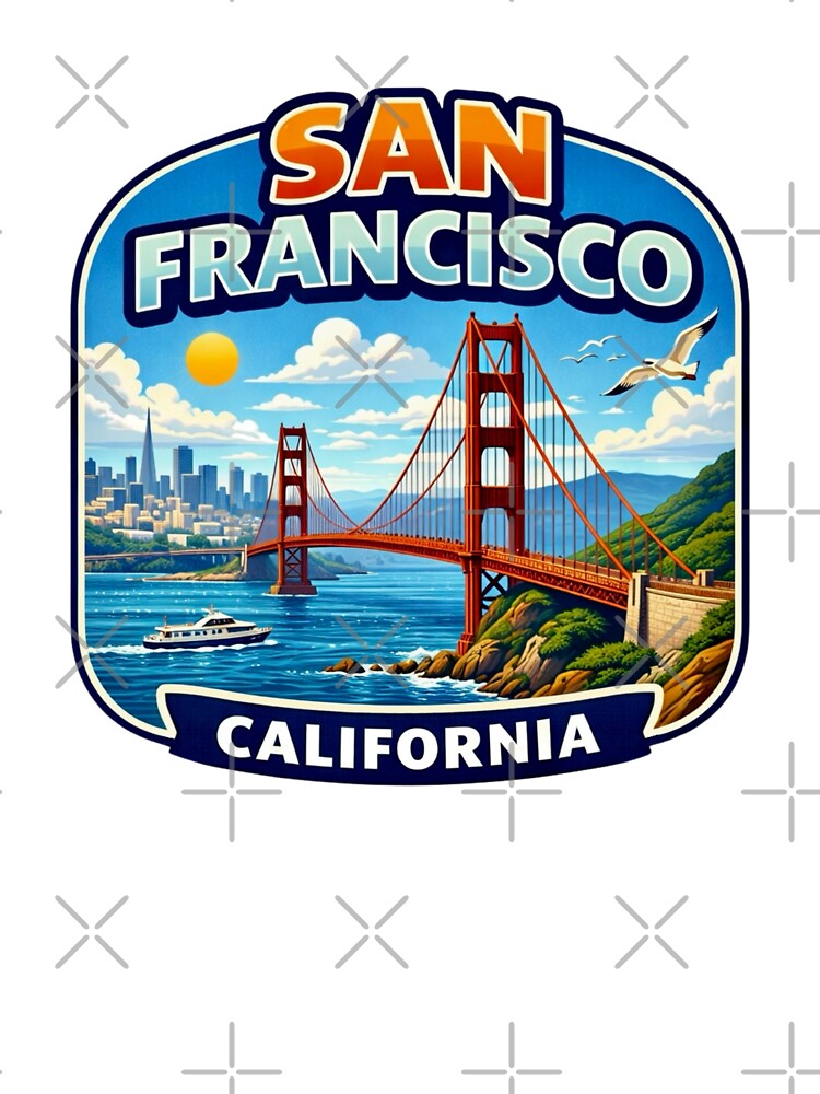 San Francisco, California - Golden Gate Bridge by Myra365Art