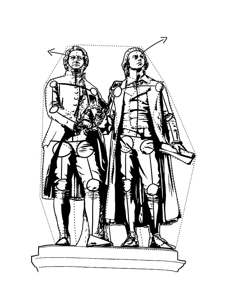Goethe Schiller Monument by Lyxvrt