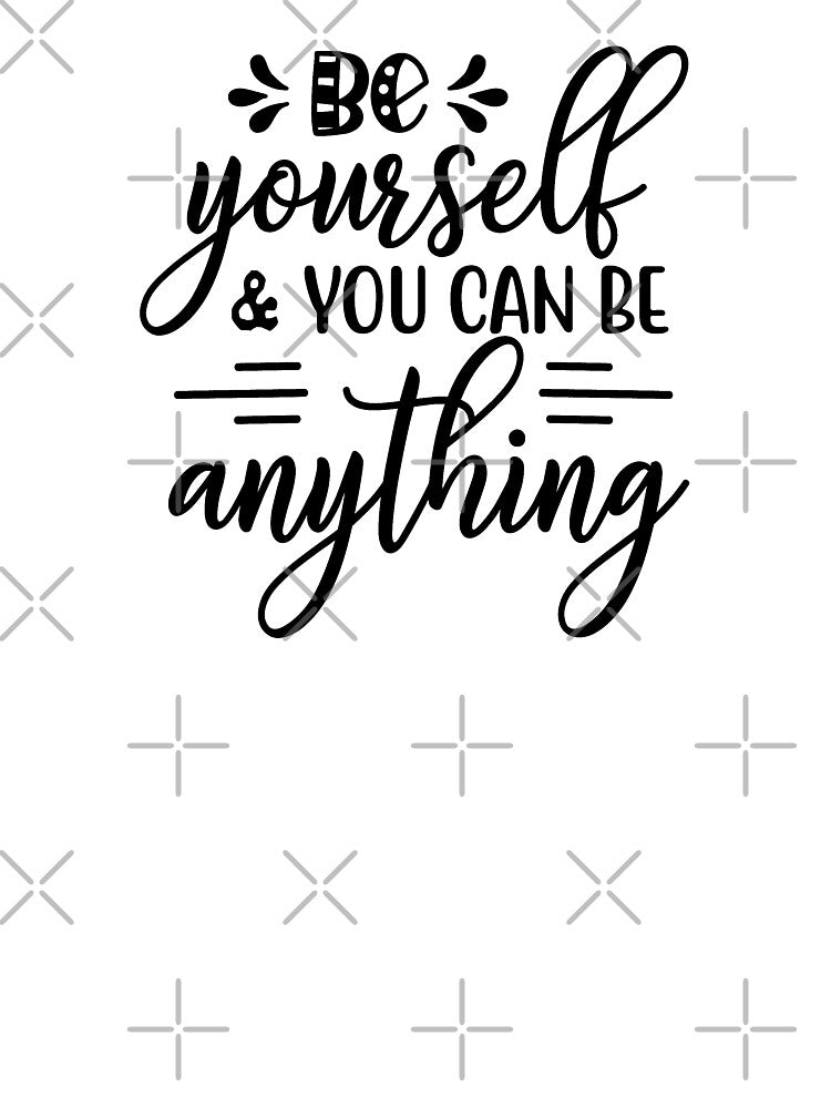 Yoga Quote Be Yourself and You Can Be Anything Motivational Saying by SoccaTamam
