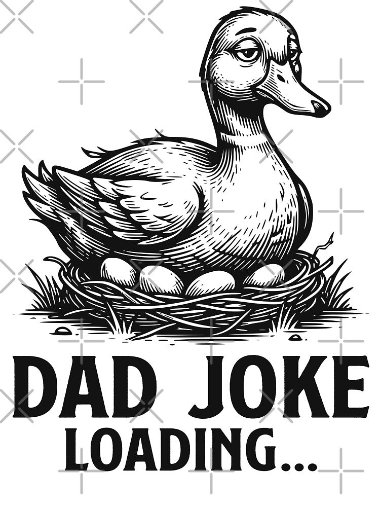 Dad Joke Loading Duck, Funny Father's Day Humor Design by TeeVerse27