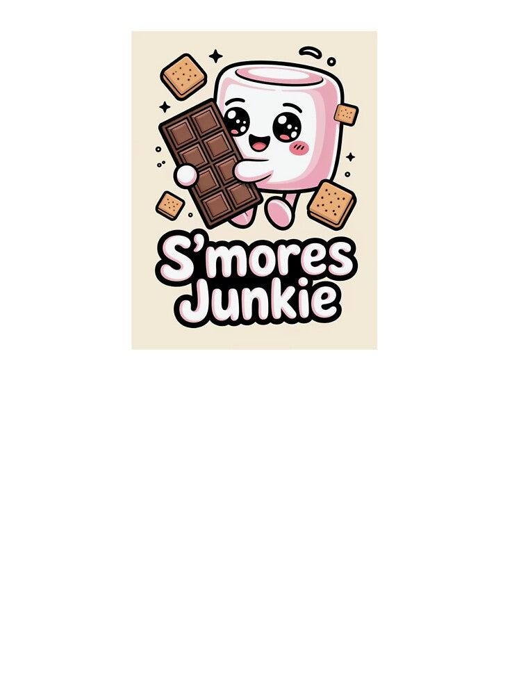 S'mores Junkie Cute Marshmallow Dessert Lover Art by GraffKingz