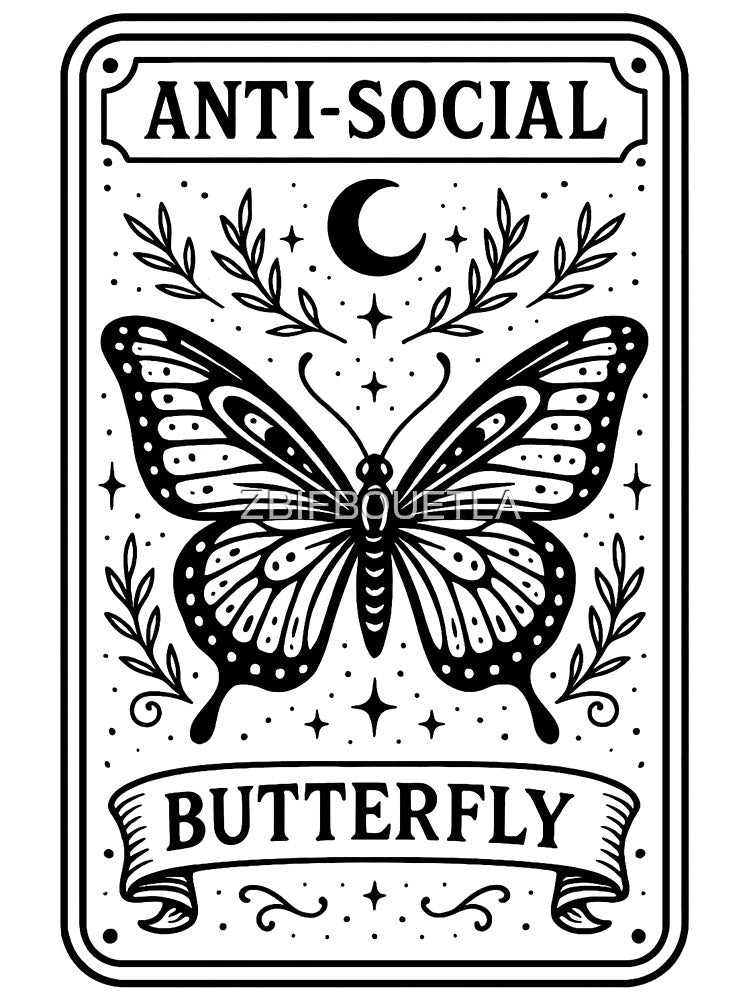 Monarch Butterfly - Mental Health - Anti-Social Butterfly by ZBIFBOUETLA
