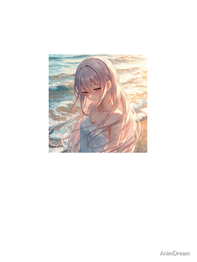 Cute Anime Girl on the Beach – Summer Edition by AnimDream