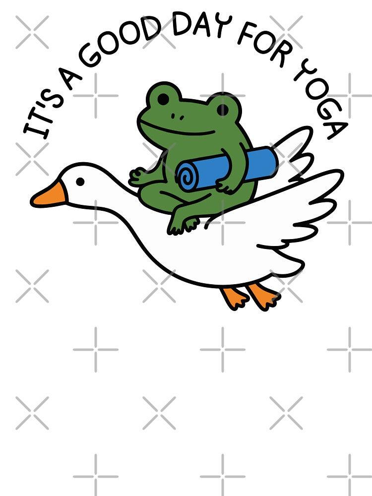 International Yoga Day June 21 Funny Frog It's A Good Day For Yoga For Yoga Lover by gunaone-design
