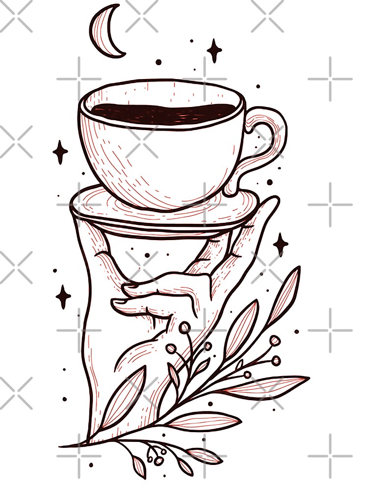 Hand Raised A Cup Of Coffee by Farra6541Store