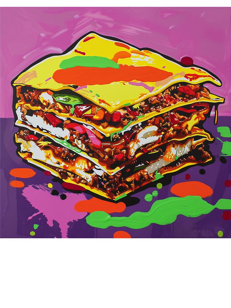 Lasagna Pop Art 7 by AstroRisq