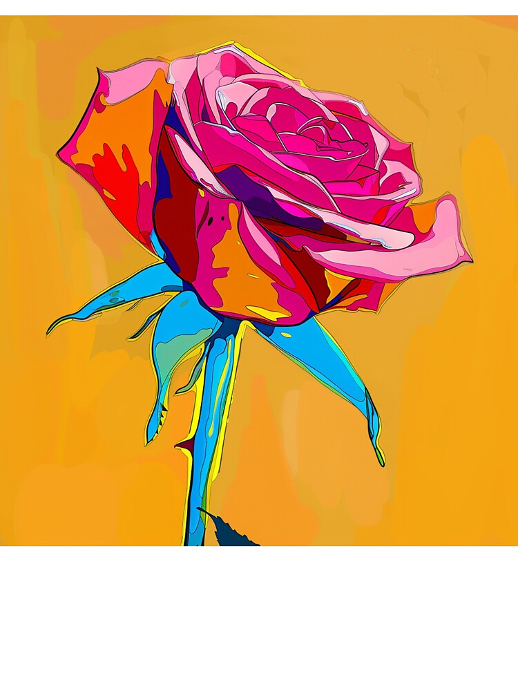 Red Rose Pop Art 1 by AstroRisq