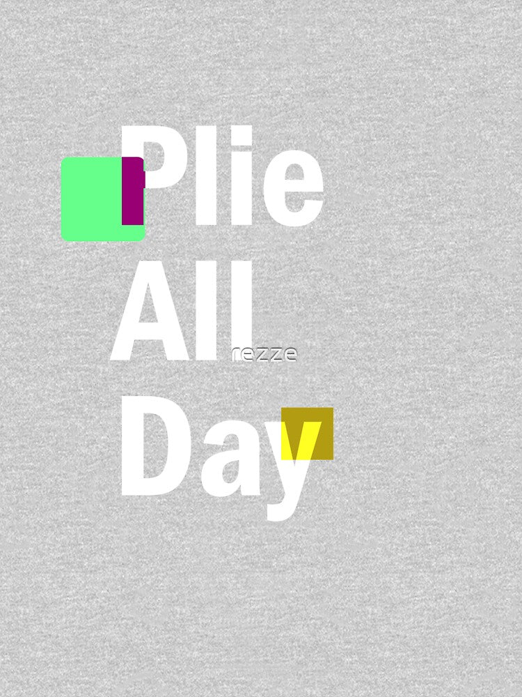 Plie All Day/ Women / Exercise Shirt / Fitness Tank by rezze