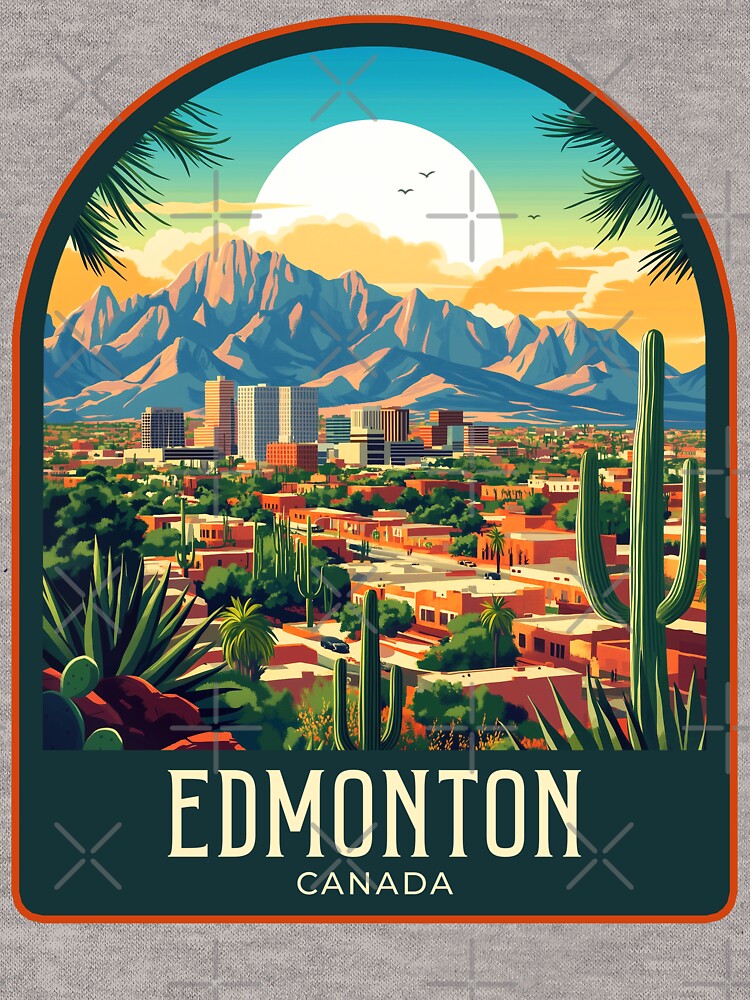 El Paso Vintage Travel Illustration by HomeLivingCo