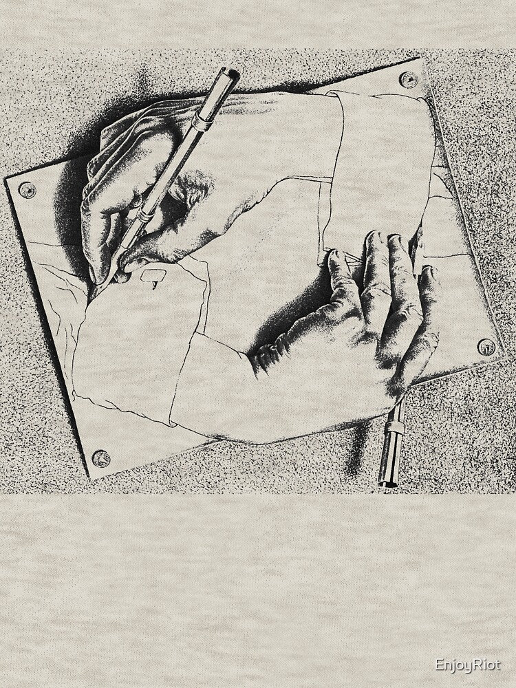 Souvenir from Netherlands - Escher's hands by EnjoyRiot
