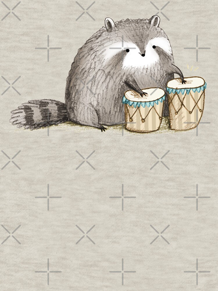 Raccoon on Bongos by SophieCorrigan