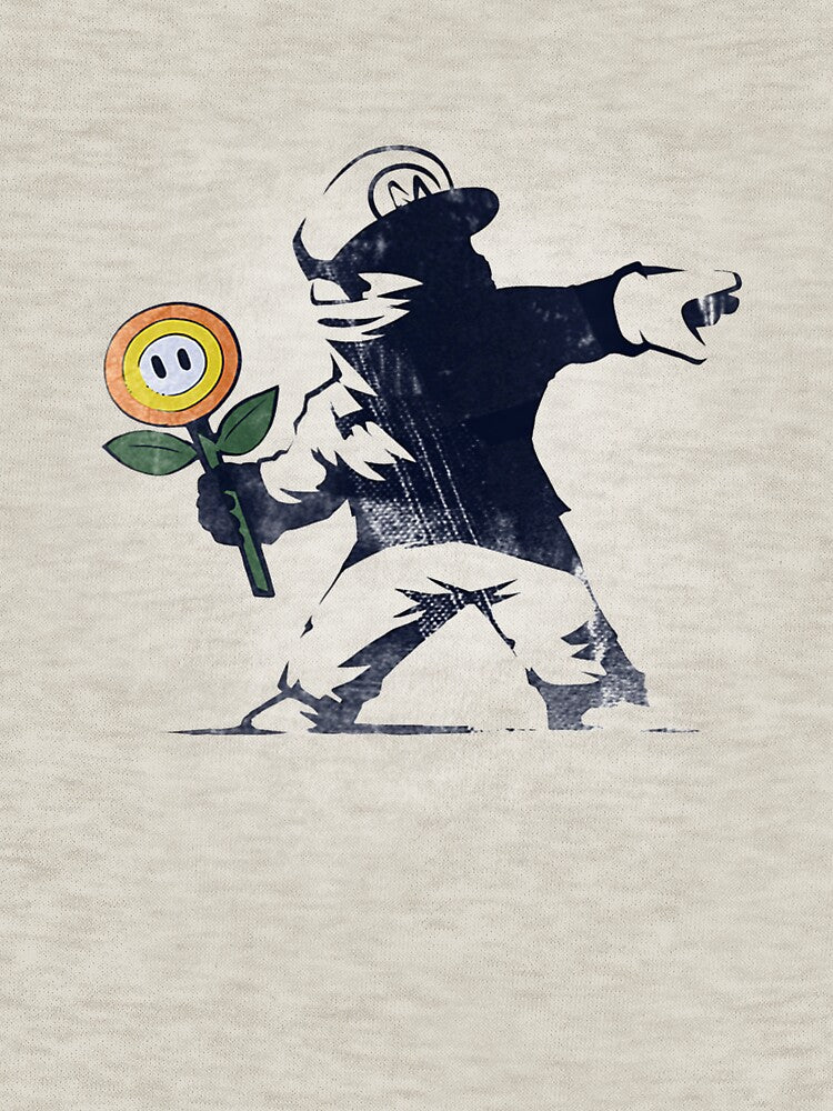 Banksy Flower - Designed by Naolito - Gamer Computer Geek by KenSeman86