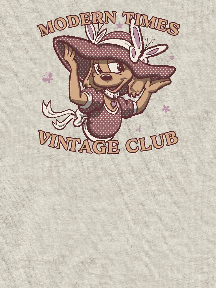 modern times vintage club - cartoon cute dressed puppy by hayrpictures