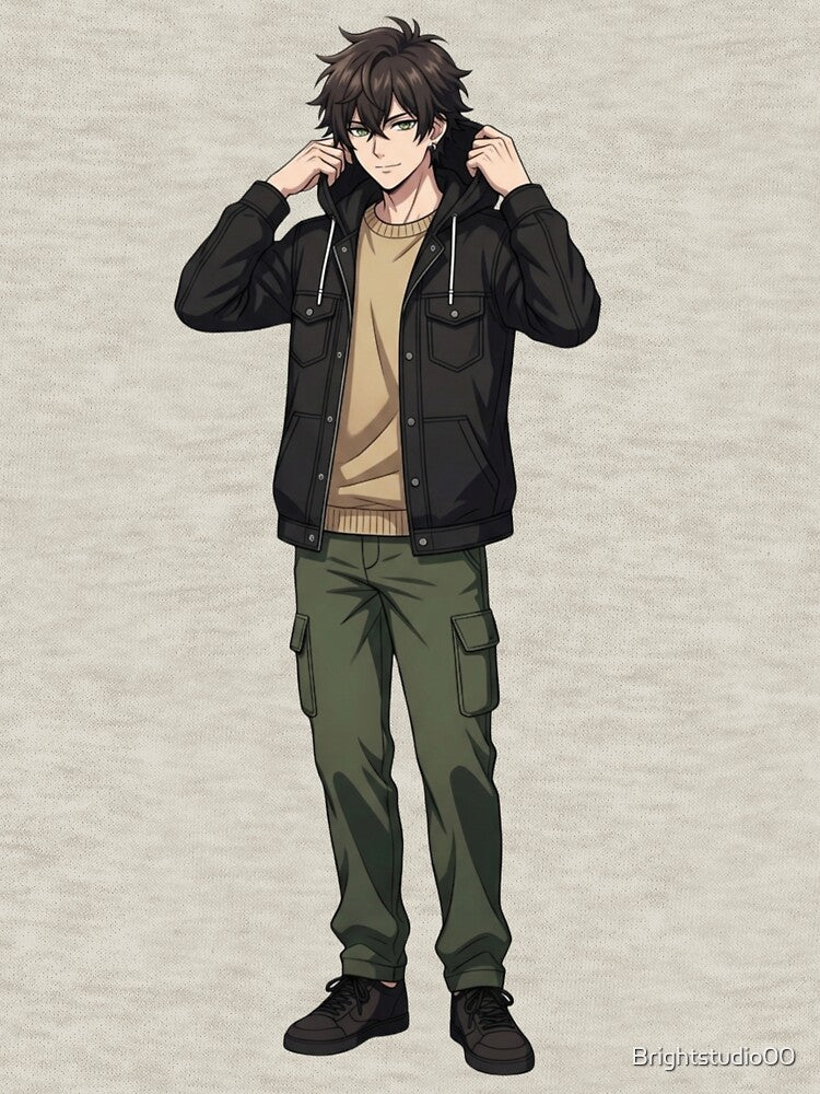 Kairo Hoodie Style Anime Character – Cool Streetwear Anime Boy by Brightstudio00