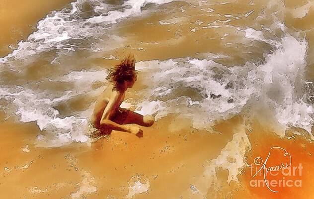 Ride The Wild Surf Print