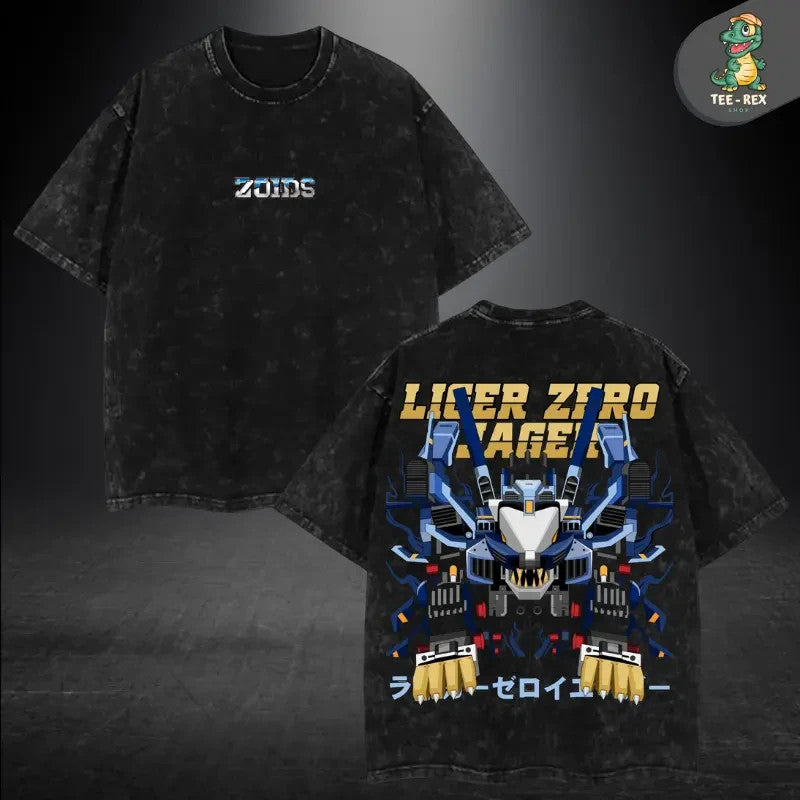 Zoids Liger Zero Vintage Tee – Graphic T-Shirt, Heavyweight Retro Streetwear