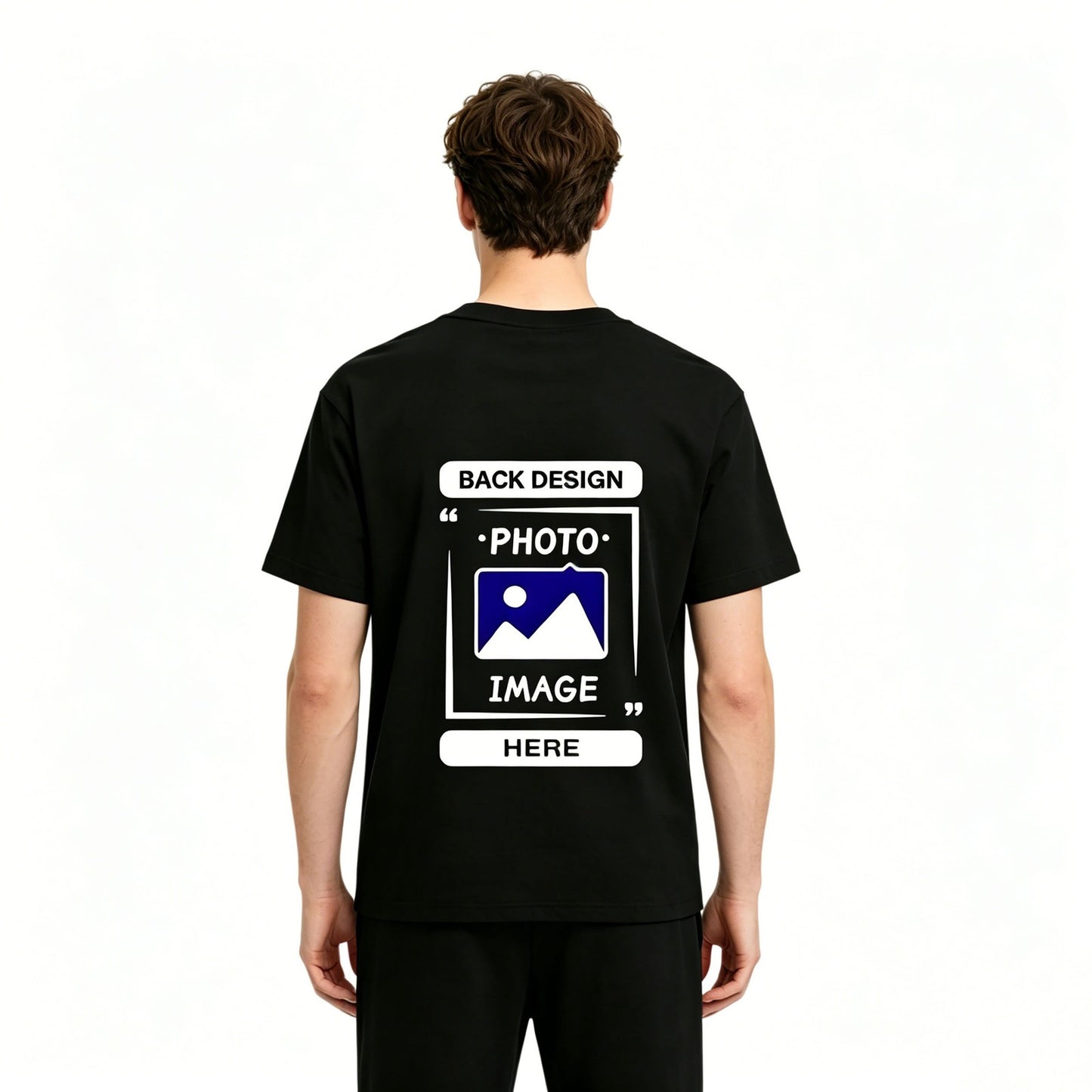 Nullblock Graphic Tee Back Print Black White S-5XL Streetwear Shirt