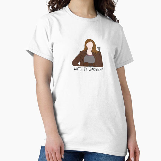 "Oi, Watch It Spaceman!" Donna Noble Quote Print Design by abldesign