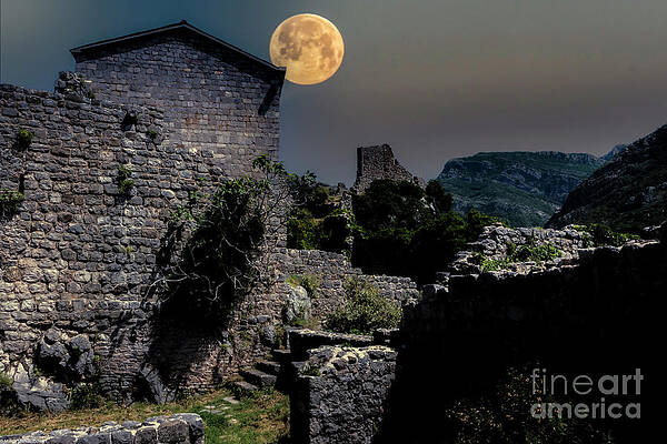 Stari Bar Moonlight Print