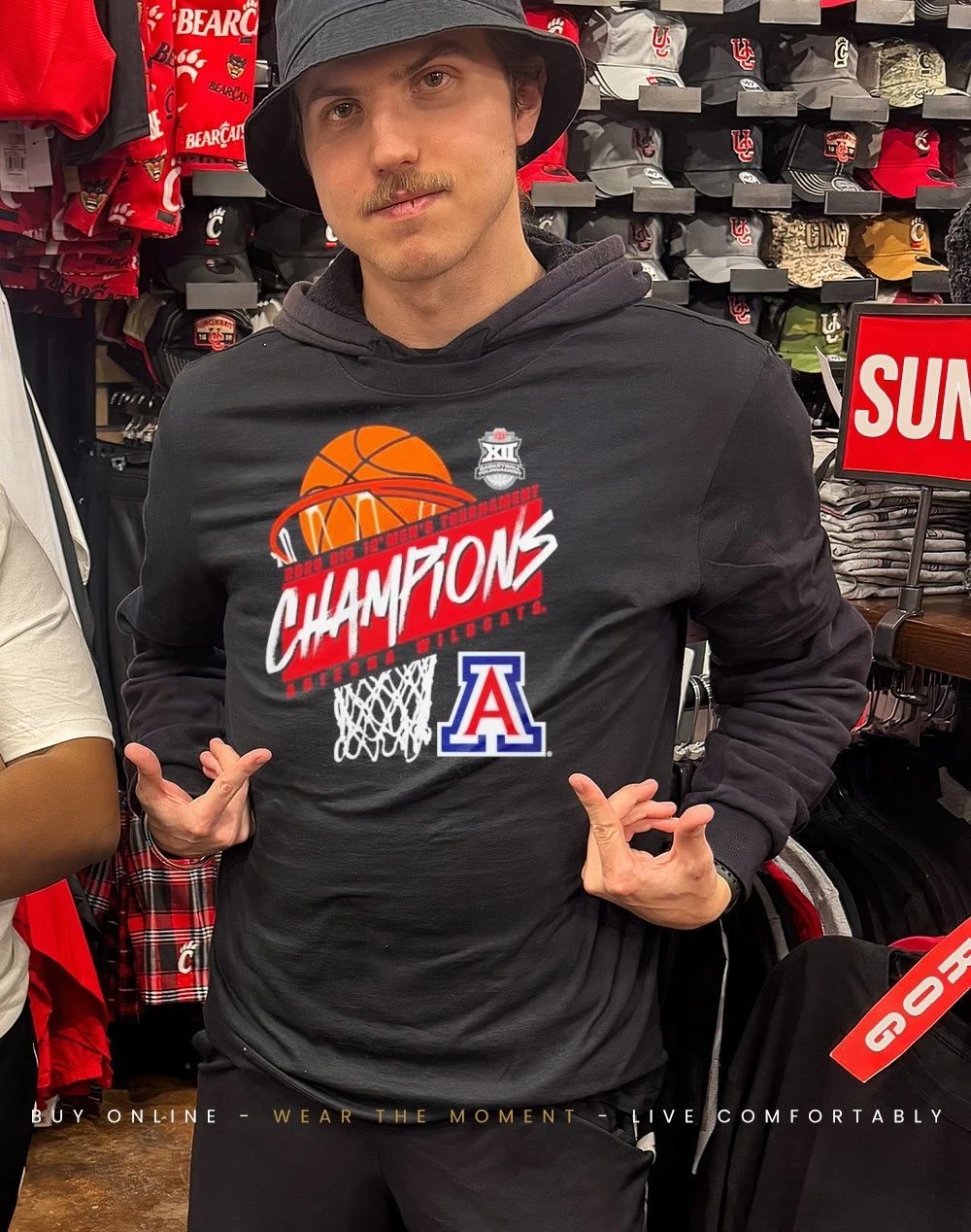 Arizona Wildcats Men’s Basketball 2026 Big 12 Tournament Champions shirt