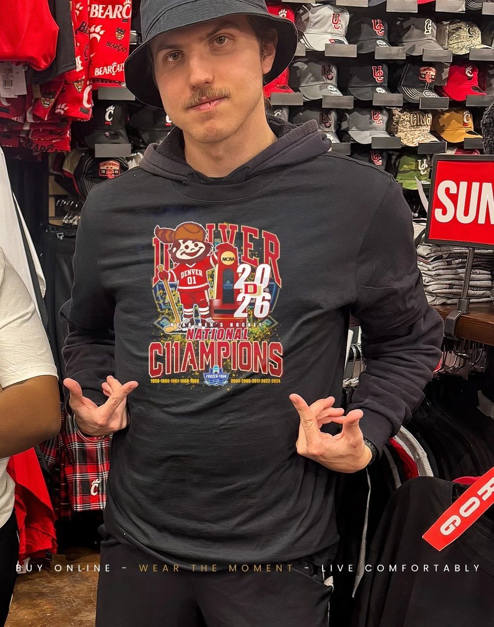 Denver Pioneers 2026 National Champions mascot shirt