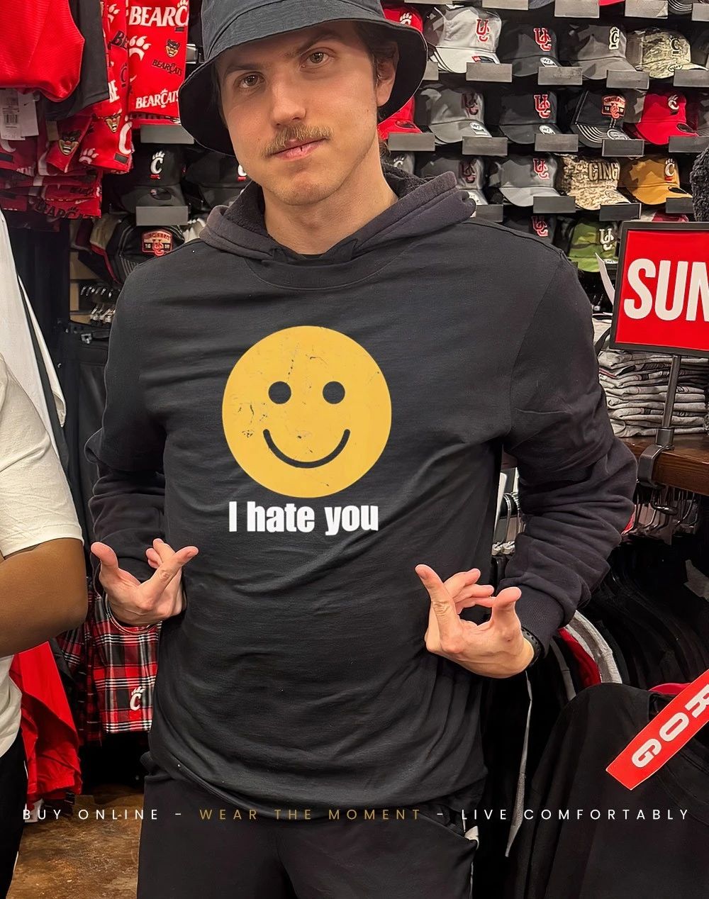 I hate you smiley face shirt