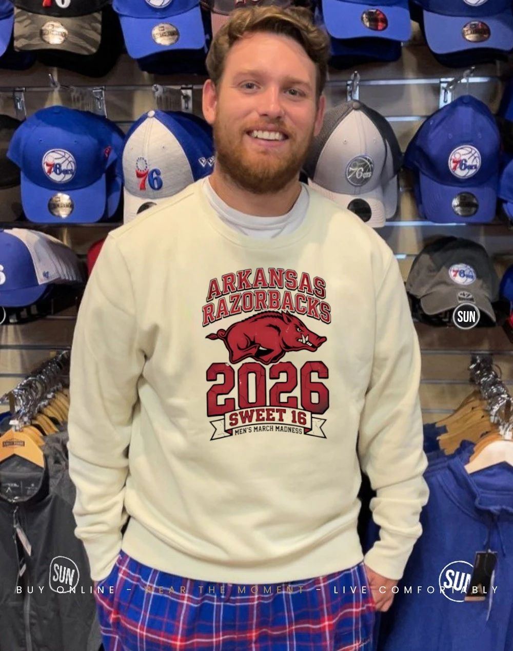 Arkansas Razorbacks Sweet 16 2026 Men’s March Madness logo shirt