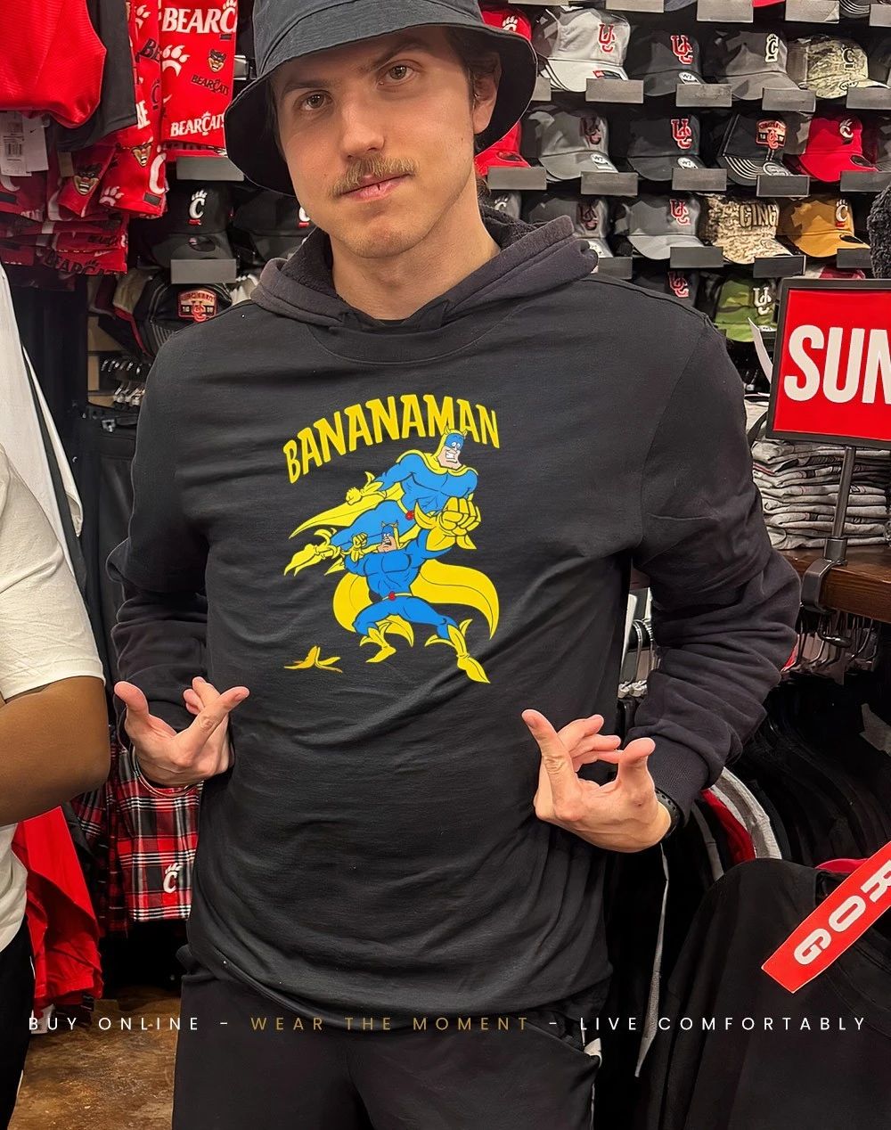 Bananaman Banana picture collage shirt
