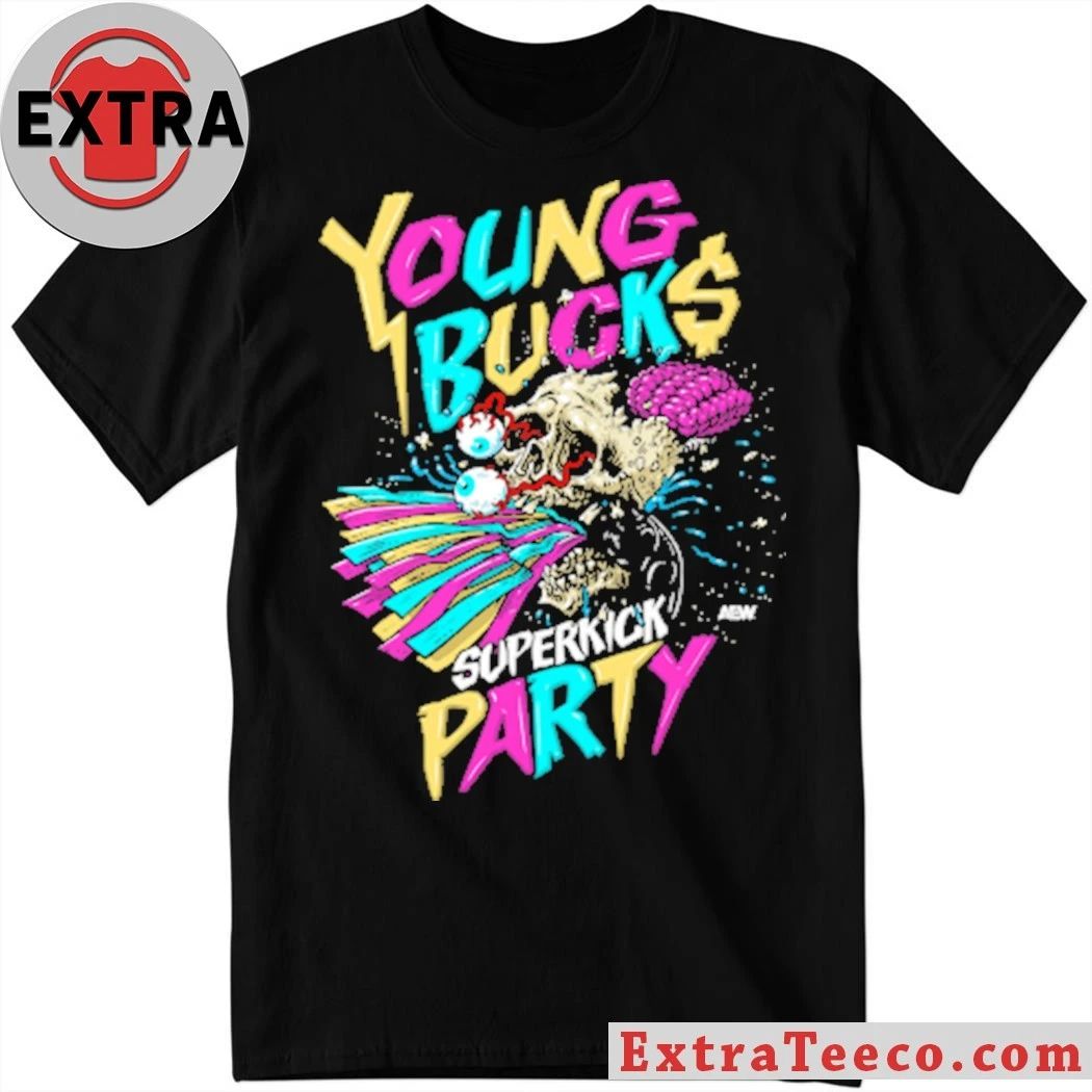 Young Bucks Superkick Party Aew Tee Unisex T-shirt, Sweatshirt, Hoodie (1)