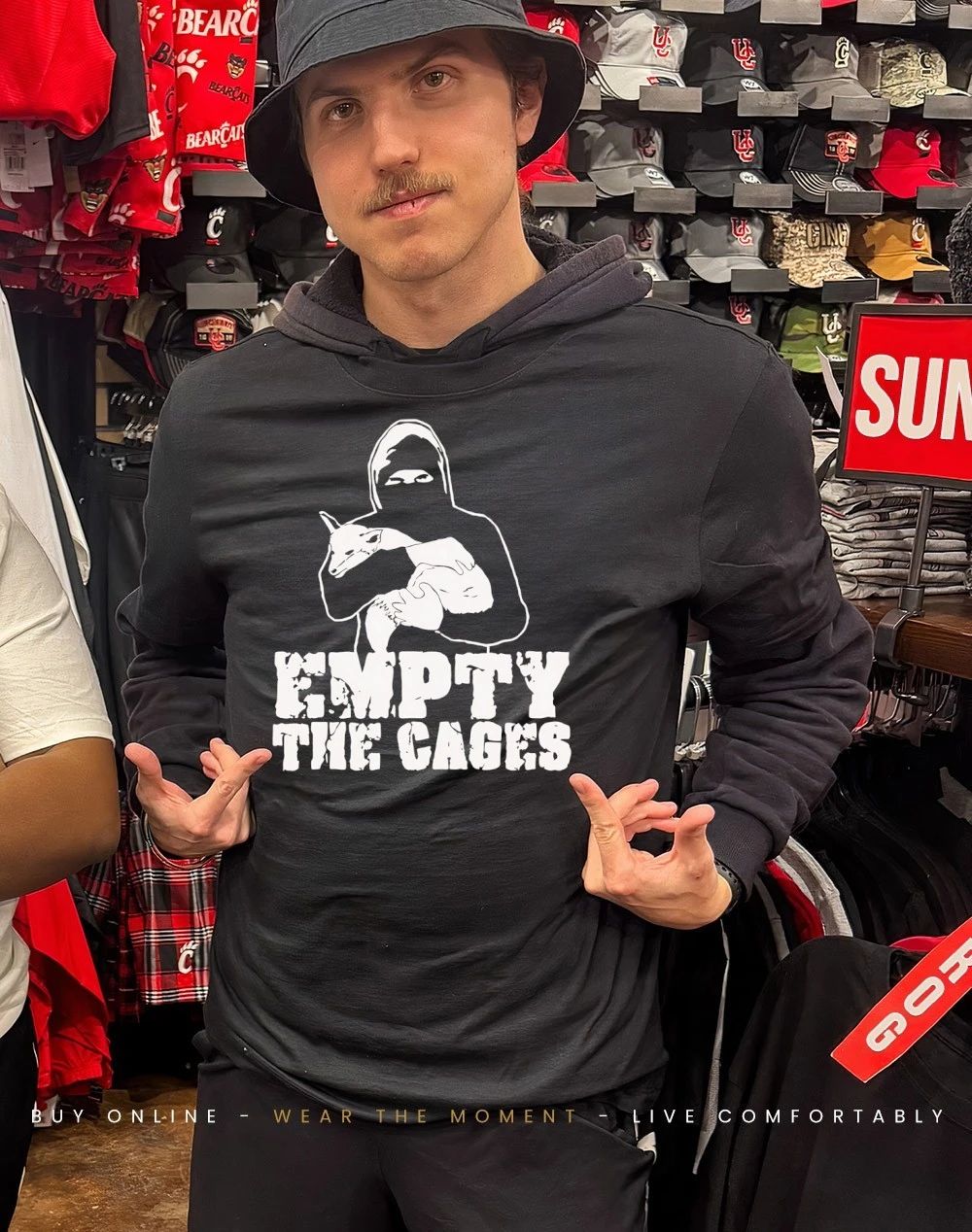 Holding fox empty the cages shirt