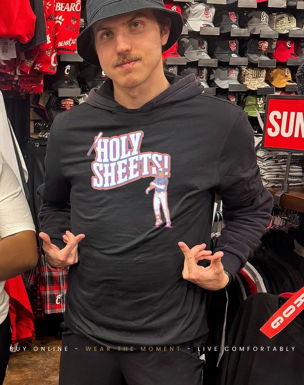 Holy Sheets Baseball Energy cartoon shirt