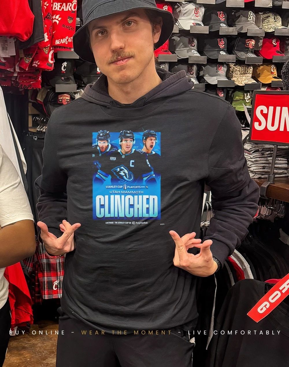 Utah Mammoth Clinched Stanley Player Of Team Player 2026 Shirt