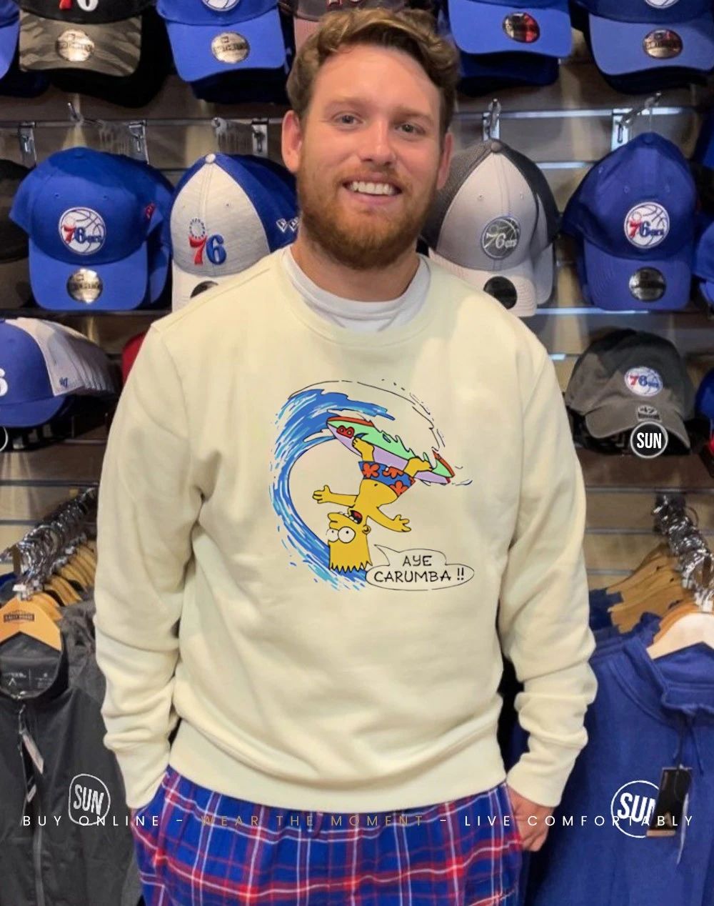 Aye Carumba Simpsons Surfing shirt
