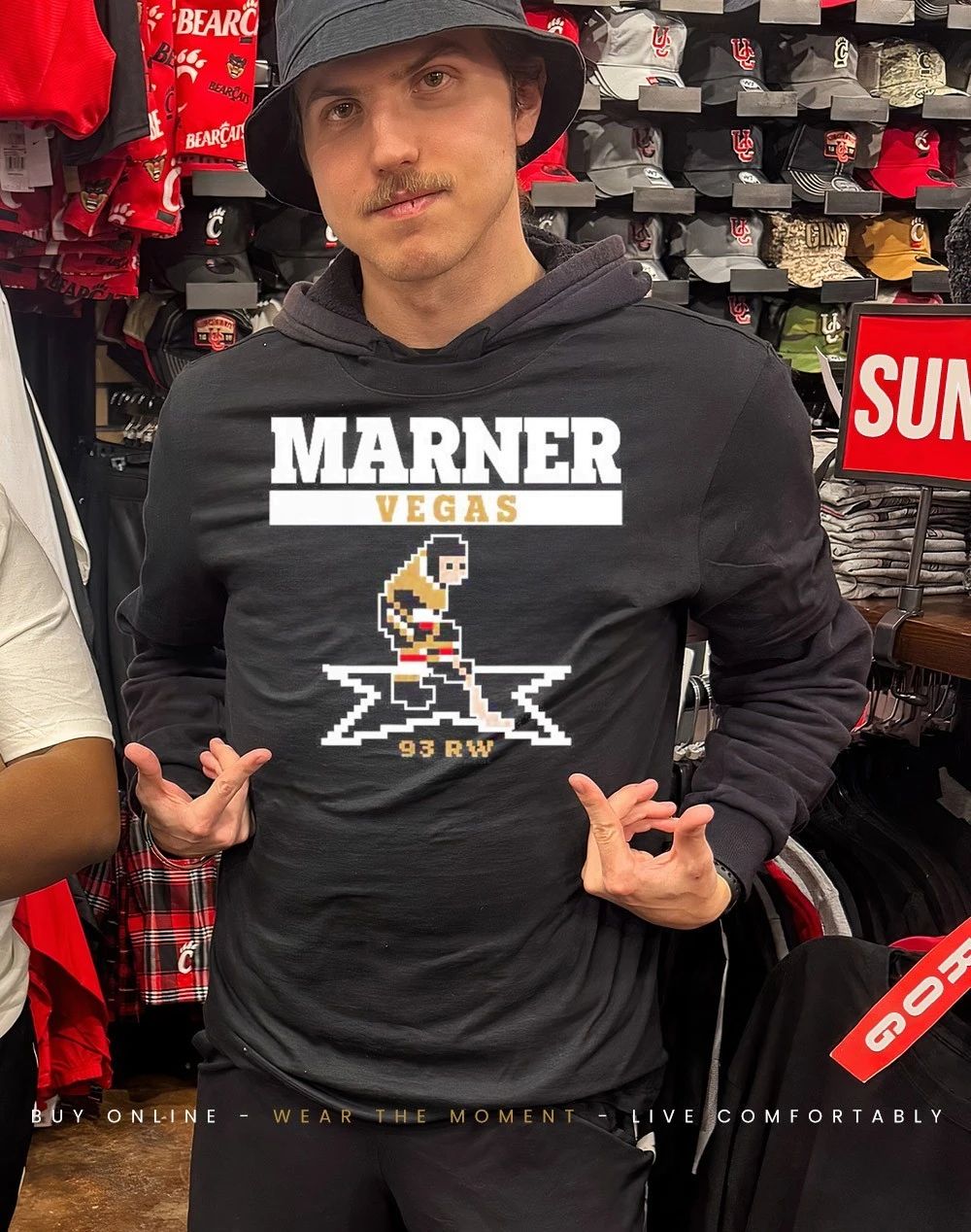 Vegas Golden Knights Mitch Marner retro game front and back shirt