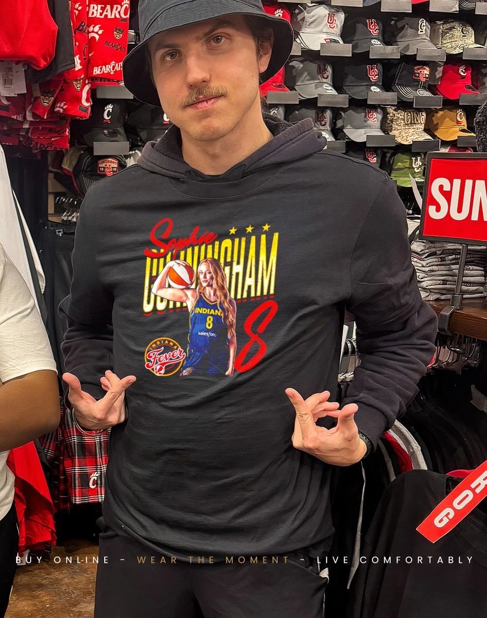 Sophie Cunningham Indiana Fever Player Pose shirt