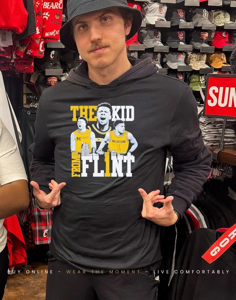 Trey McKenney Michigan Wolverines The Kid from Fl1nt skyline shirt