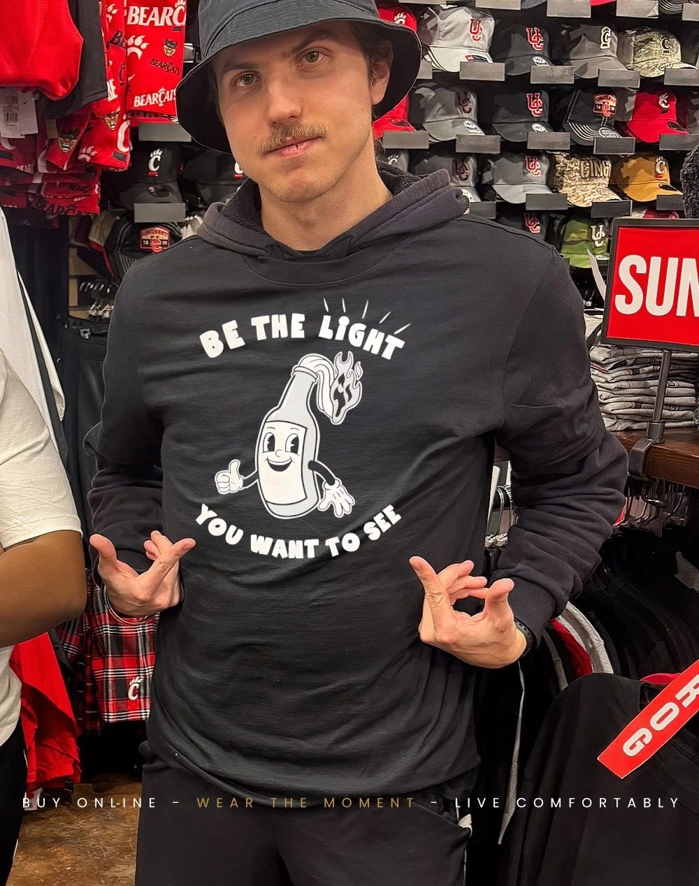 Wine bottle be the light you want to see shirt