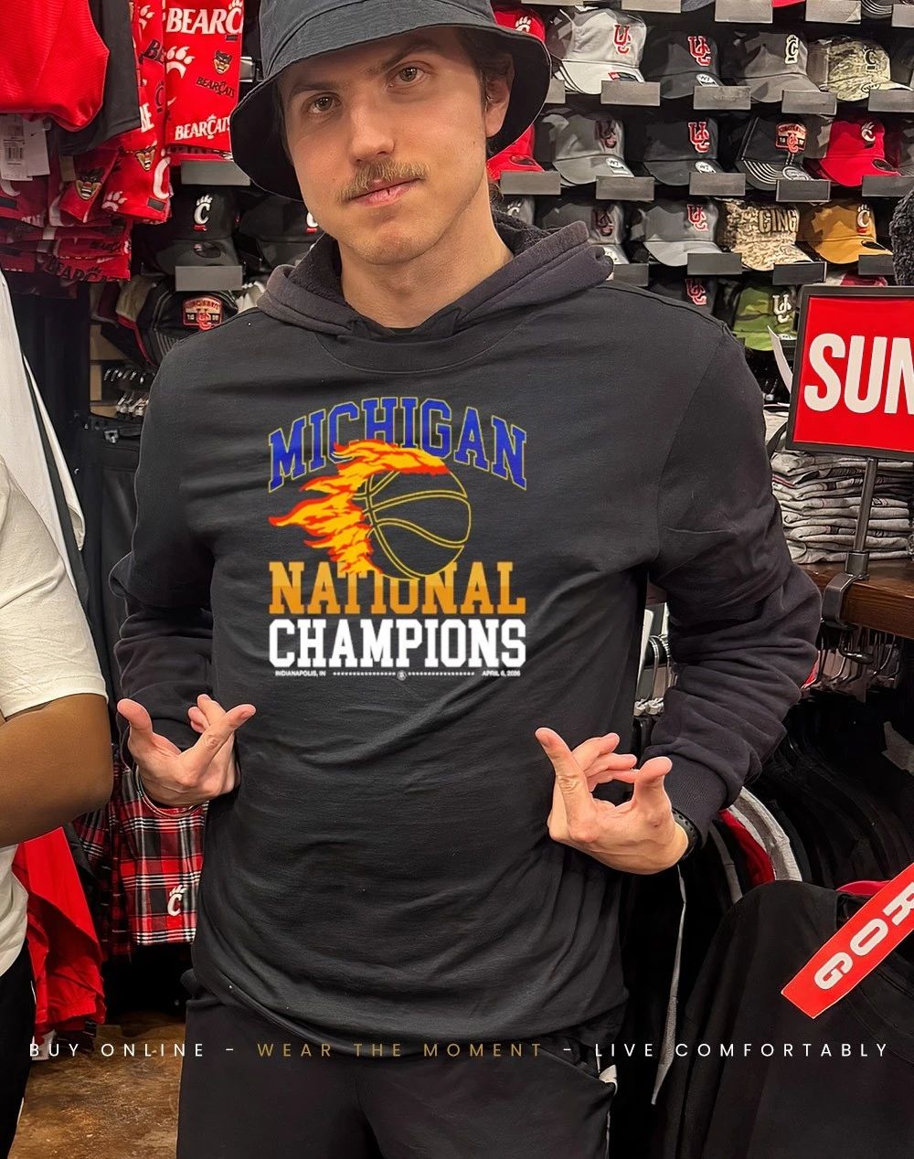 Michigan Wolverines 2026 NCAA Men’s Basketball National Champions Flames shirt
