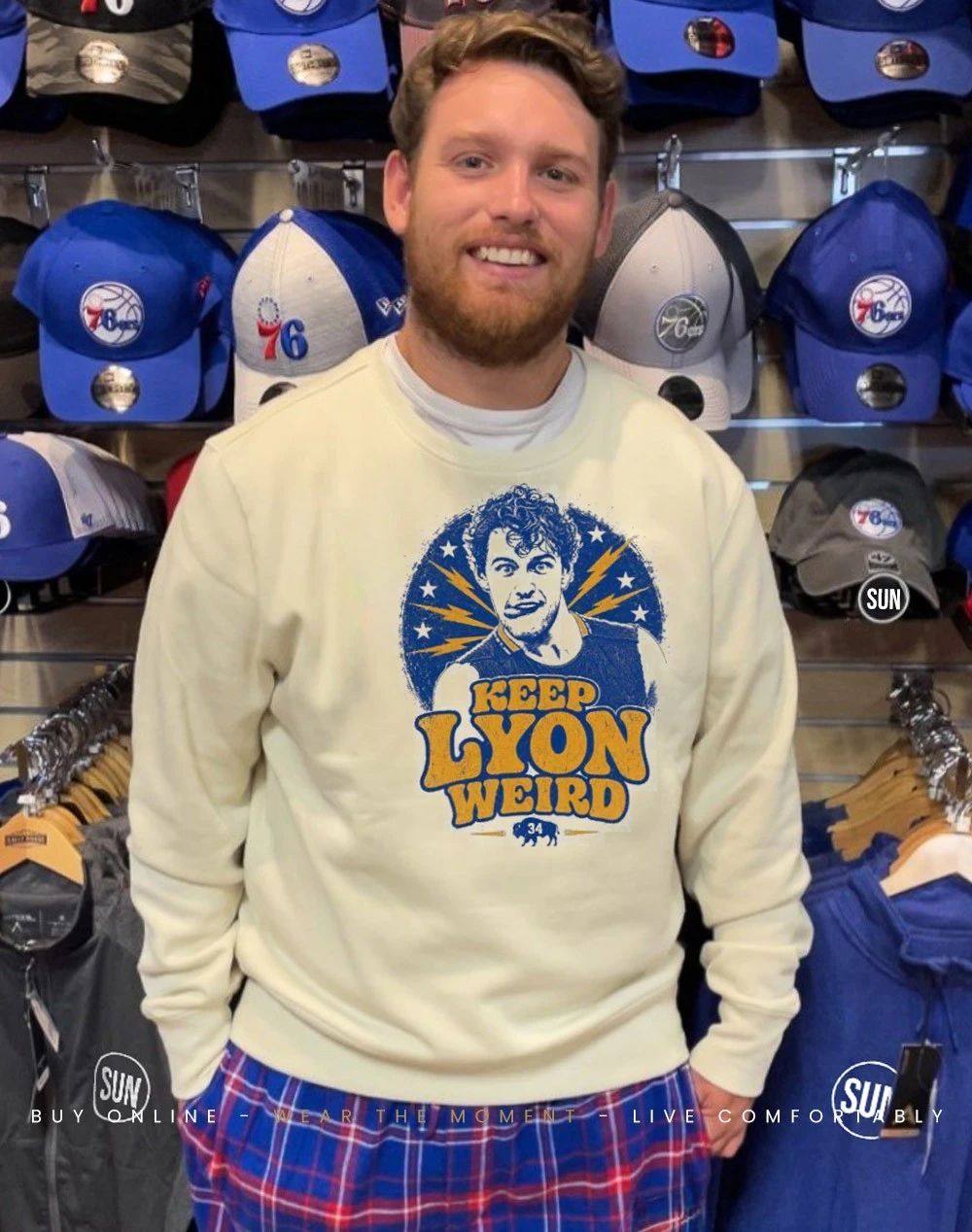 Buffalo Sabres keep Lyon weird front and back shirt